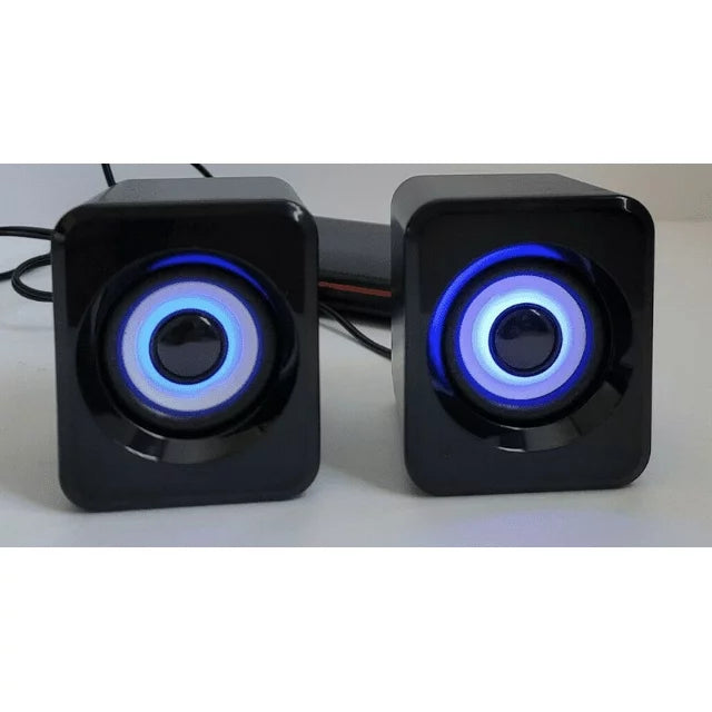 Bass Jaxx Gaming Speakers Set Of 2 Led Color Changing