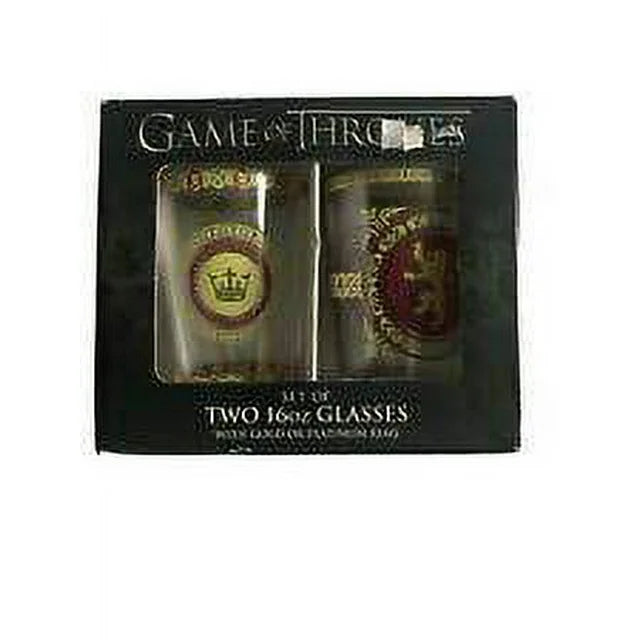 Game Of Thrones Glassware- Pint Glasses - Lannister