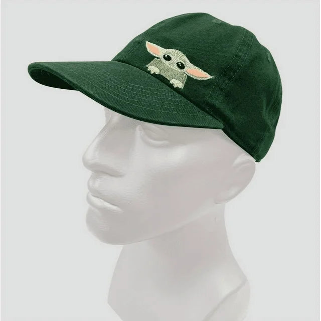 Star Wars the Mandalorian Yoda Dad Hat - Green