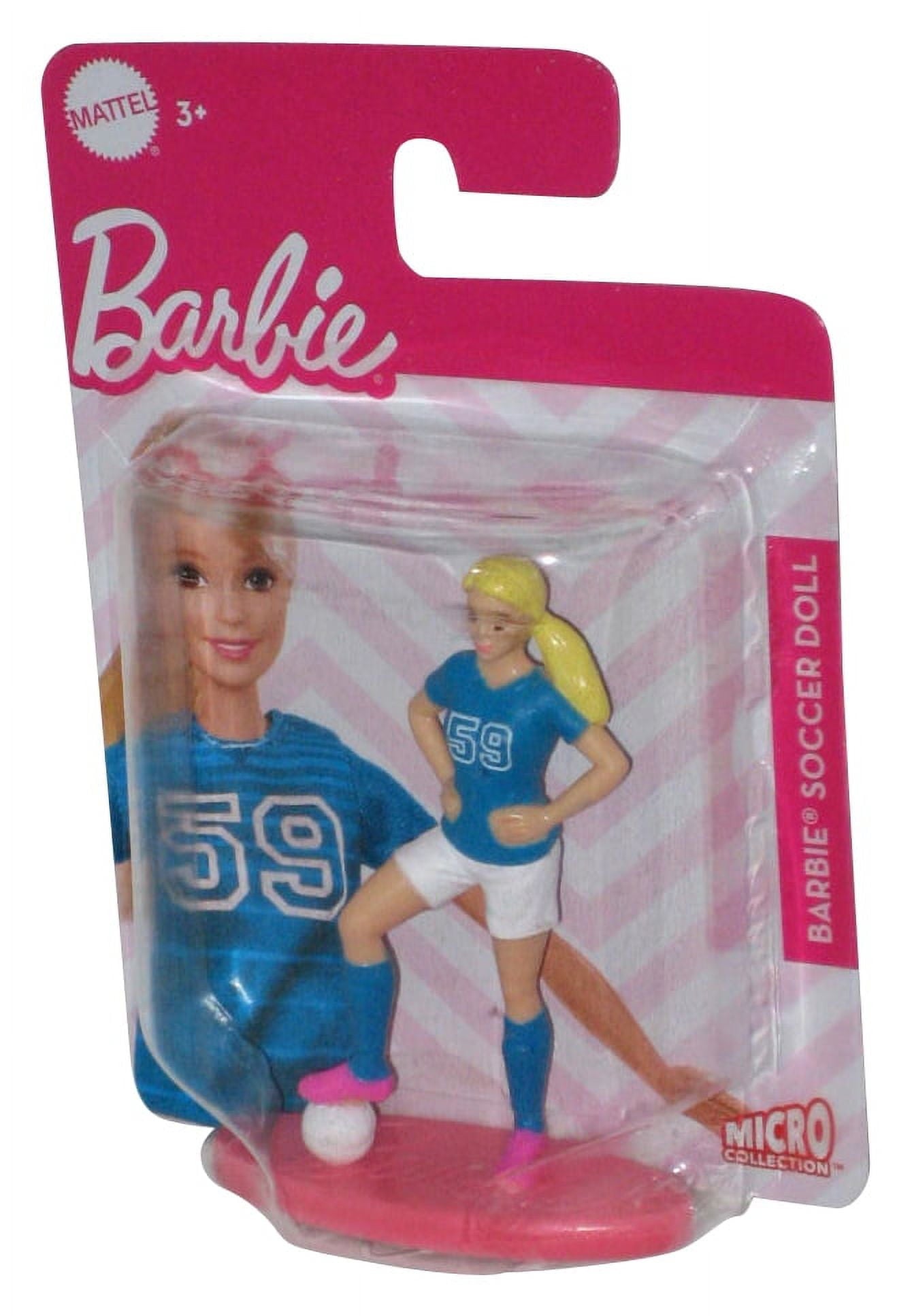 Barbie Soccer Doll (2021) Mattel Sports Micro Collection Mini Figure