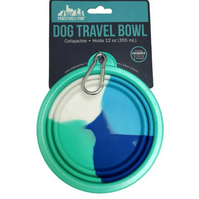 Pawsitively Fun Collapsible Dog Travel Bowl