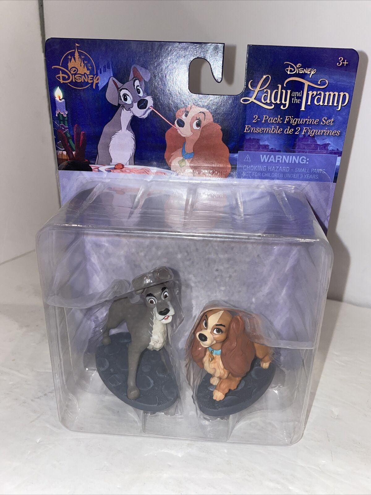 Disney Store LADY AND THE TRAMP 2 Piece Party Cake Toppers Figurine Play Set