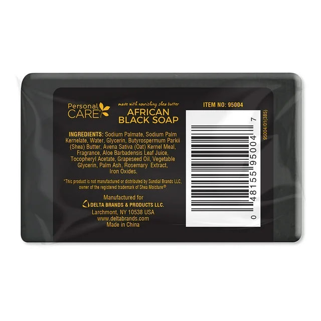 Personal Care African Black Soap. Anti Acne. 4 oz / 113 G