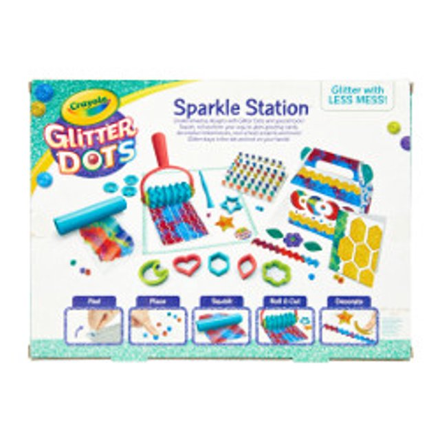 Crayola Glitter Dots Sparkle Station Craft Kit, Child, Boys and Girls, 100 Pieces