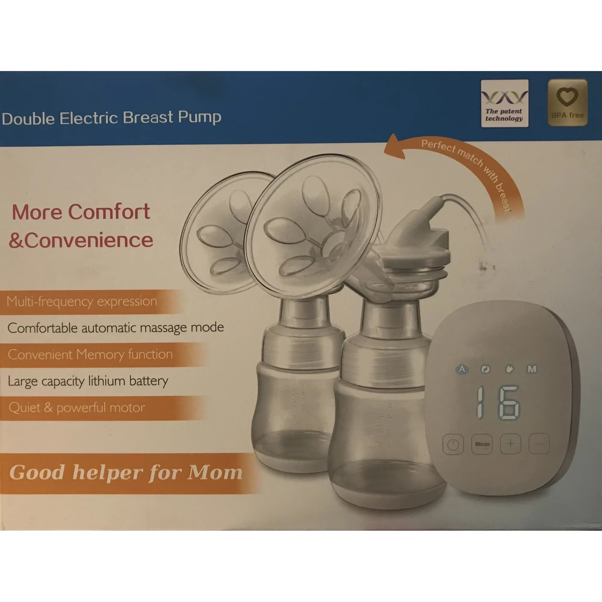 EM&Tech Double Electric Breast Pump -More comfort & Convenience