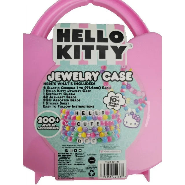 Hello Kitty Jewelry Making Kit & Case - Pink Kitty Case - For Children Ages 6 And Up