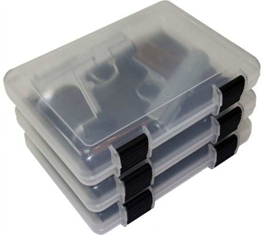 Mtm In-safe Handgun Storage Case 9'' Clear Smoke 3-pack