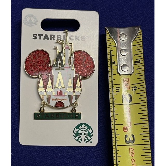 2023 Disney Park Walt Disney World Starbucks Holiday Christmas Castle Pin