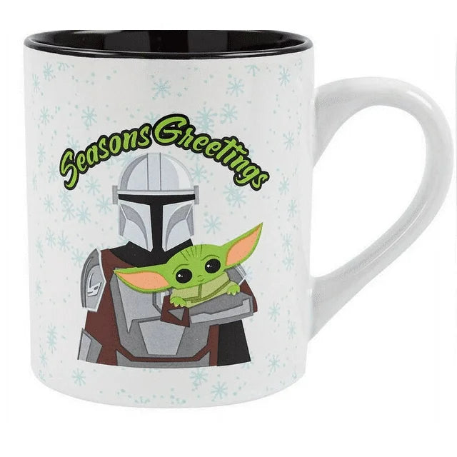 Star Wars the Mandalorian Ceramic Snowy Day 2pc Mug- 14oz