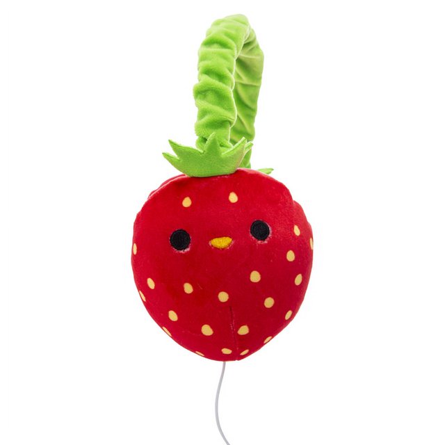 Fluffy Cuties Plush Wired Headphones Tilly the Strawberry