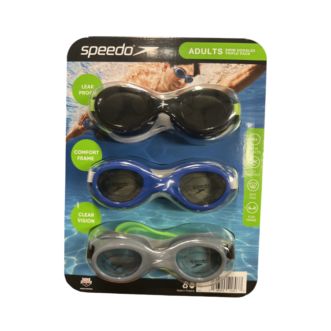 Speedo Adult Swim Goggles Triple Pack