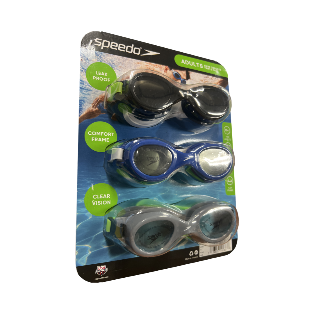 Speedo Adult Swim Goggles Triple Pack