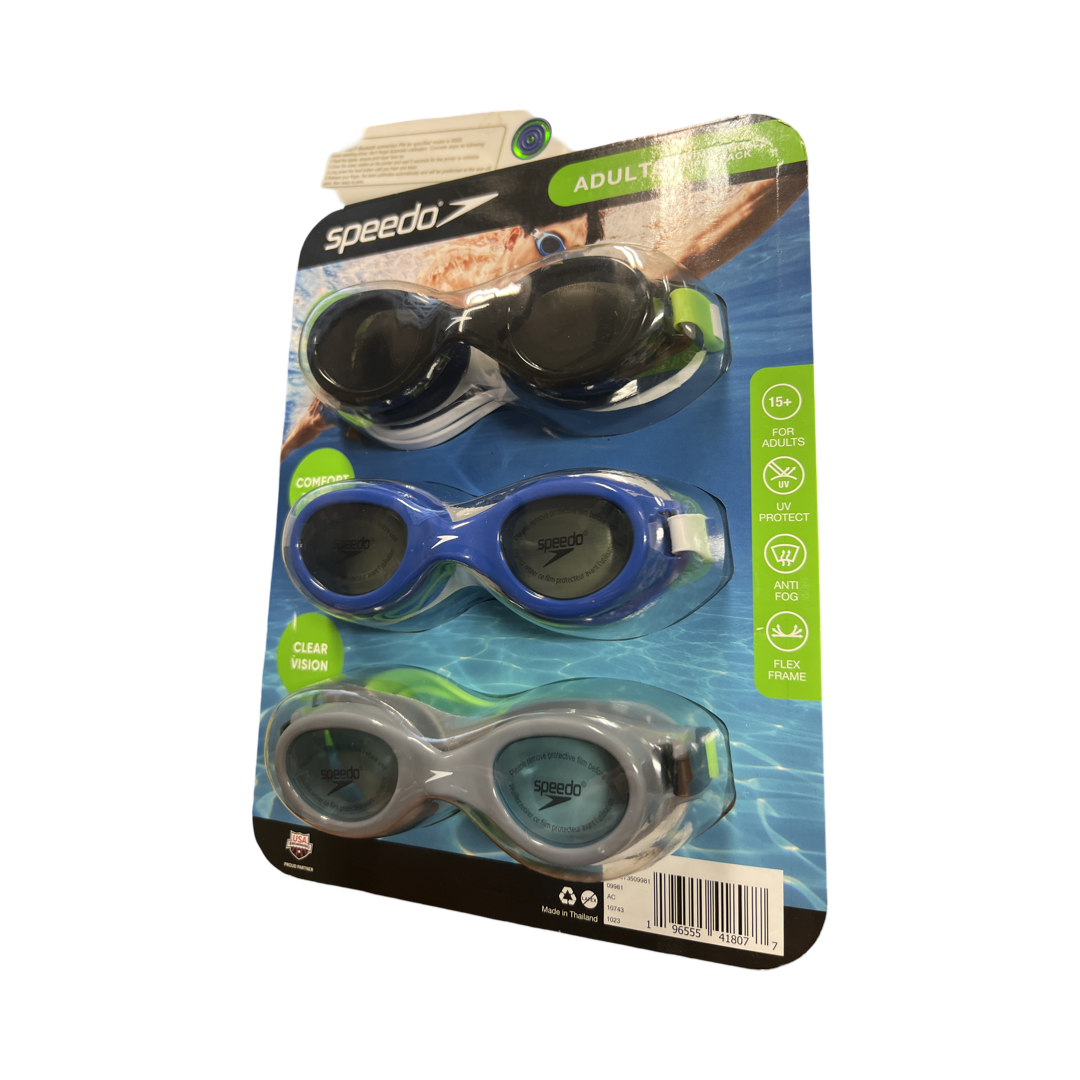 Speedo Adult Swim Goggles Triple Pack