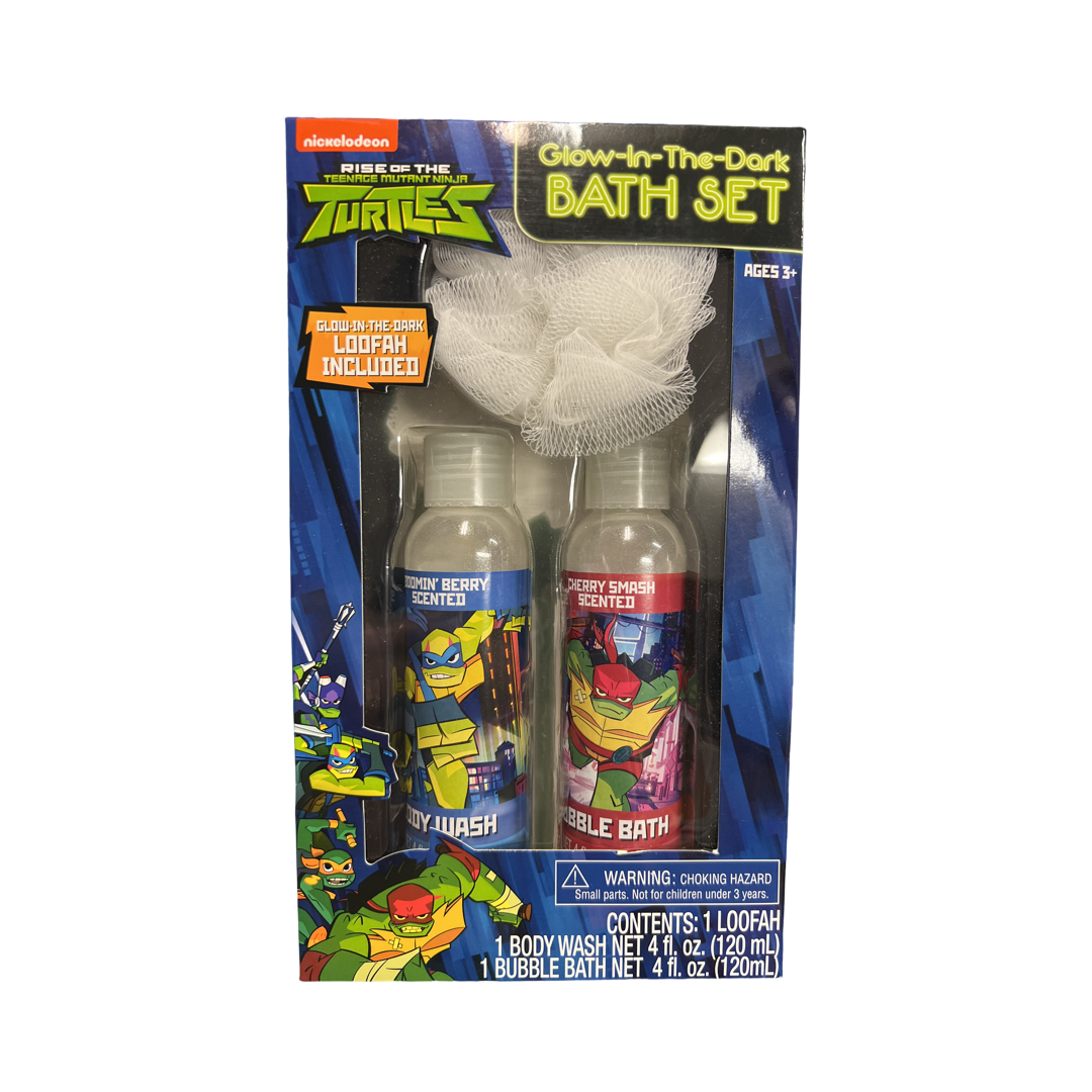 Nickelodeon Rise of the Teenage Mutant Ninja Turtles Glow in the Dark Bath Set