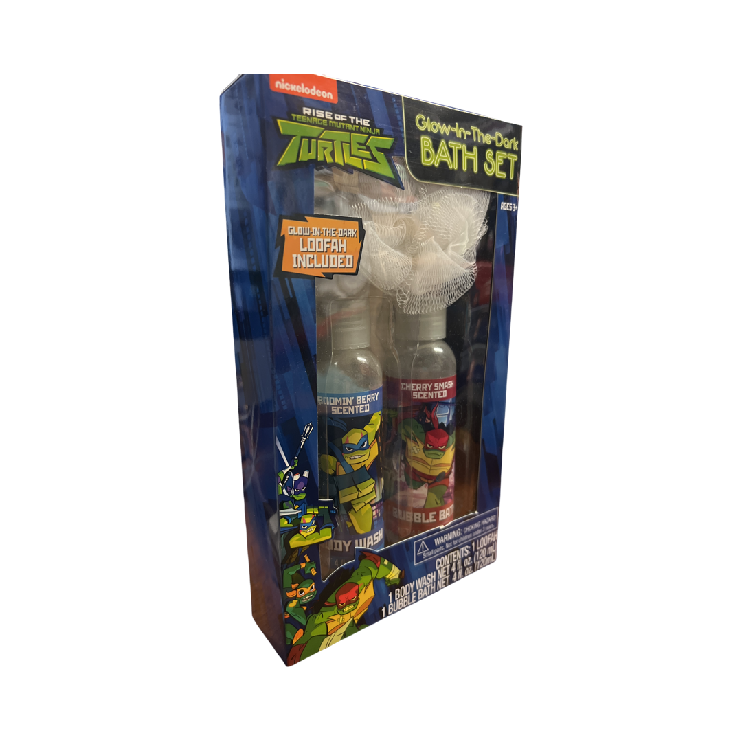 Nickelodeon Rise of the Teenage Mutant Ninja Turtles Glow in the Dark Bath Set