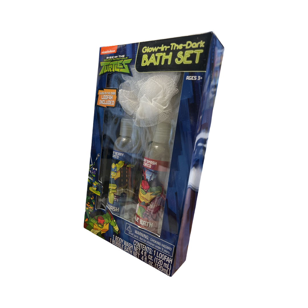 Nickelodeon Rise of the Teenage Mutant Ninja Turtles Glow in the Dark Bath Set