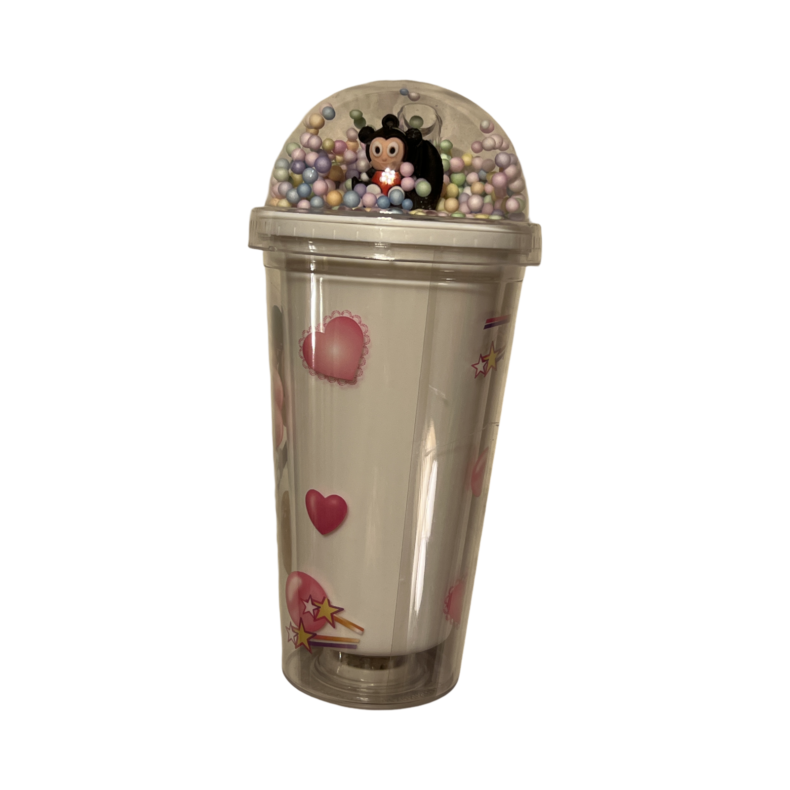 Disney Minnie and Micky Mouse Tumbler Dome Lid Straw Double Walled