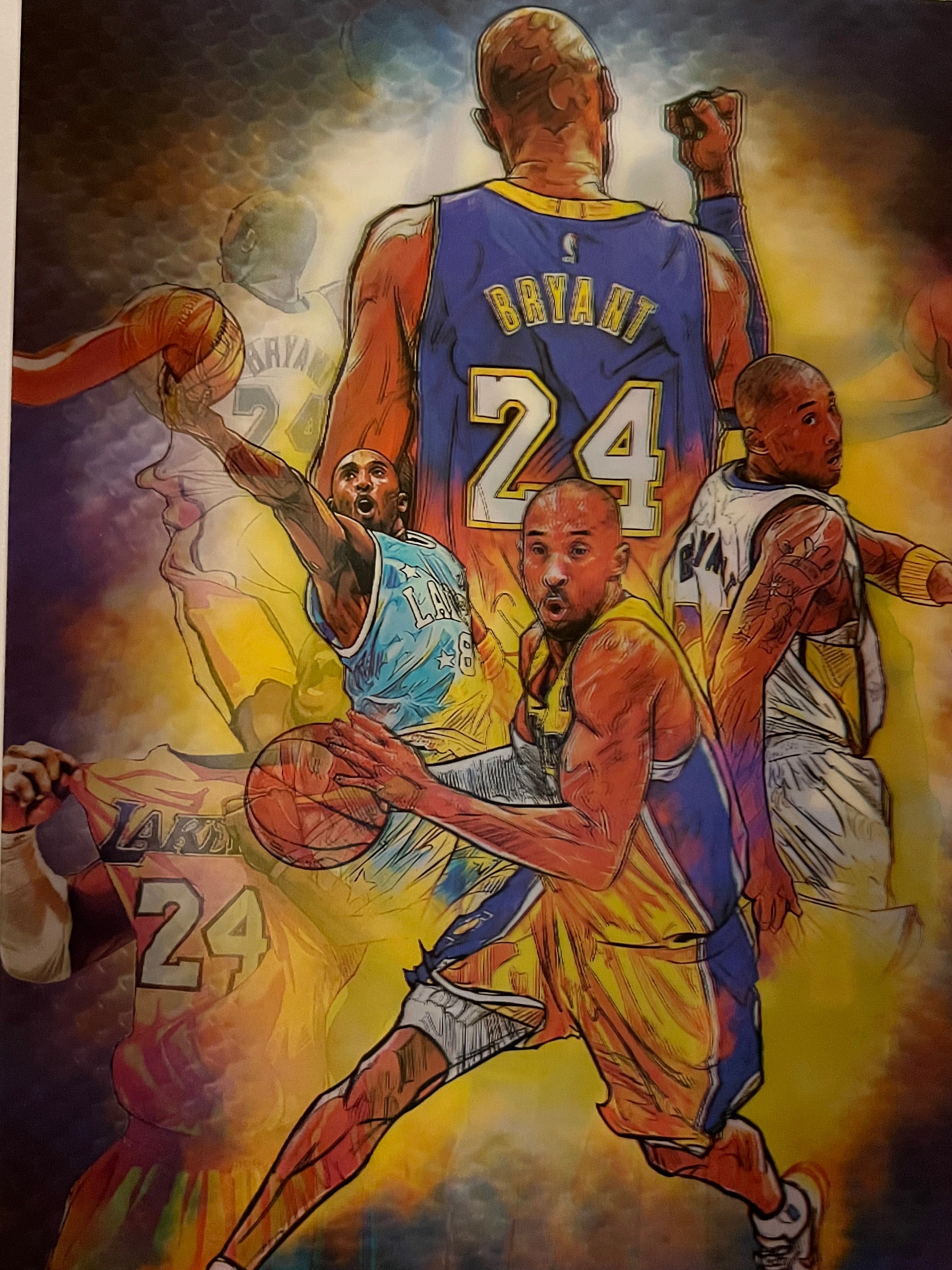 Kobe Bryant #24, 3D Lenticular Poster