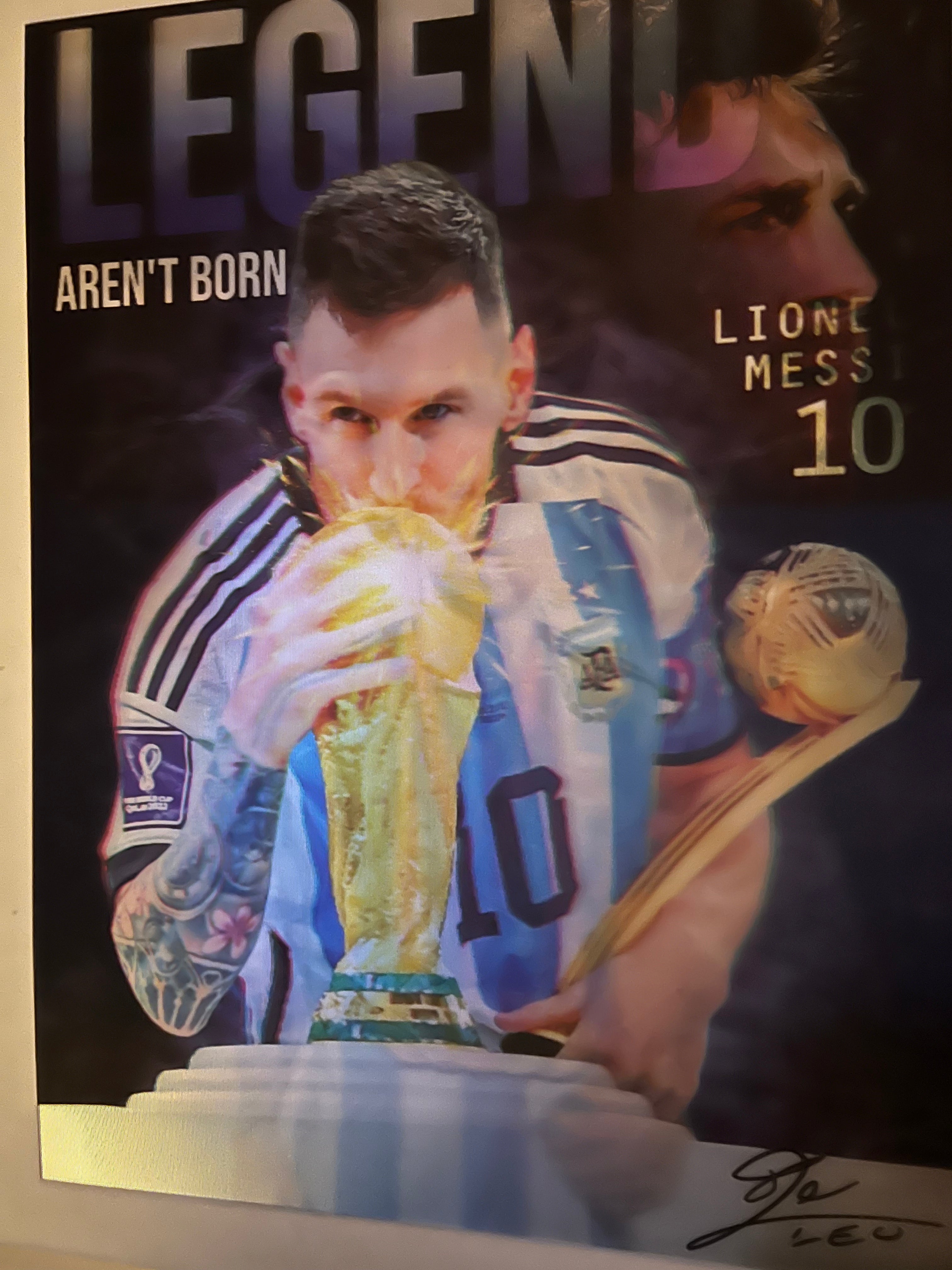 Lionel Messi 3D Lenticular Poster