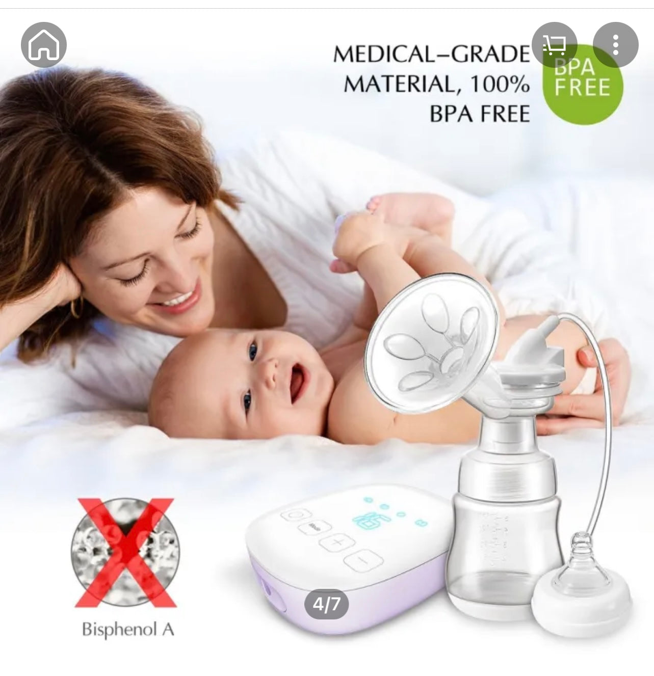 EM&Tech Double Electric Breast Pump -More comfort & Convenience