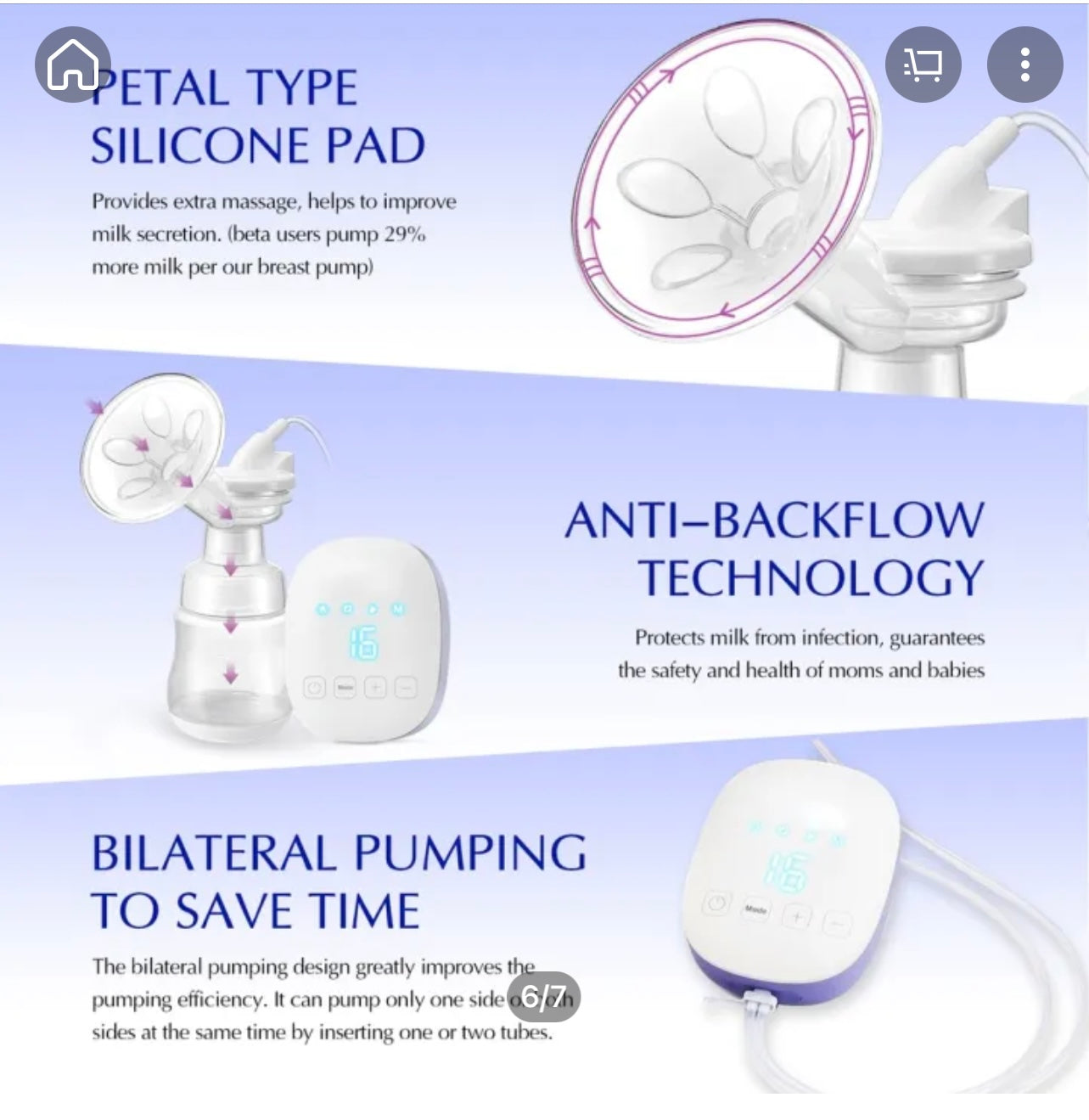 EM&Tech Double Electric Breast Pump -More comfort & Convenience