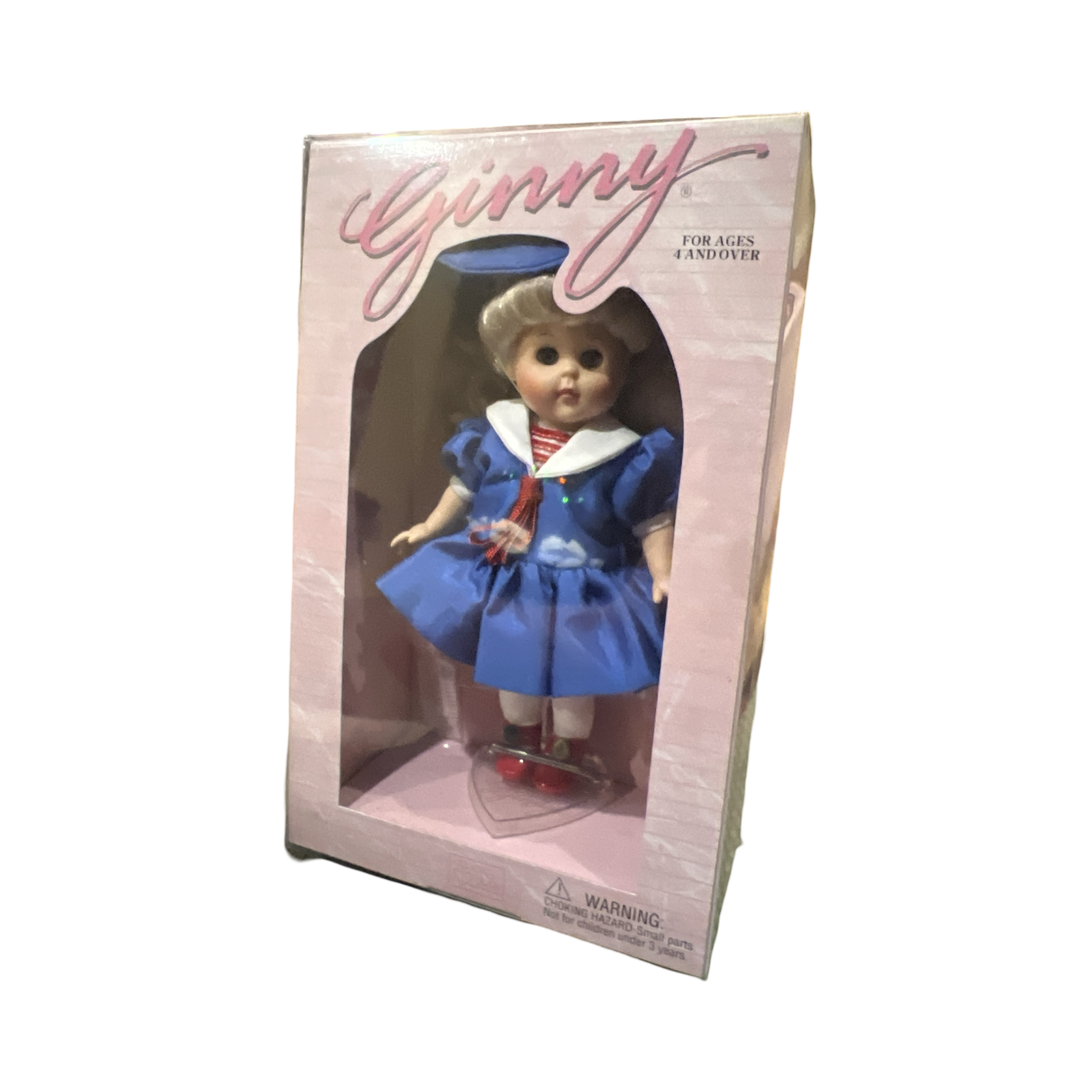 Vogue Ginny Journeys to Pais Vintage Collectible Stand 8" with Displayed # 9HP84