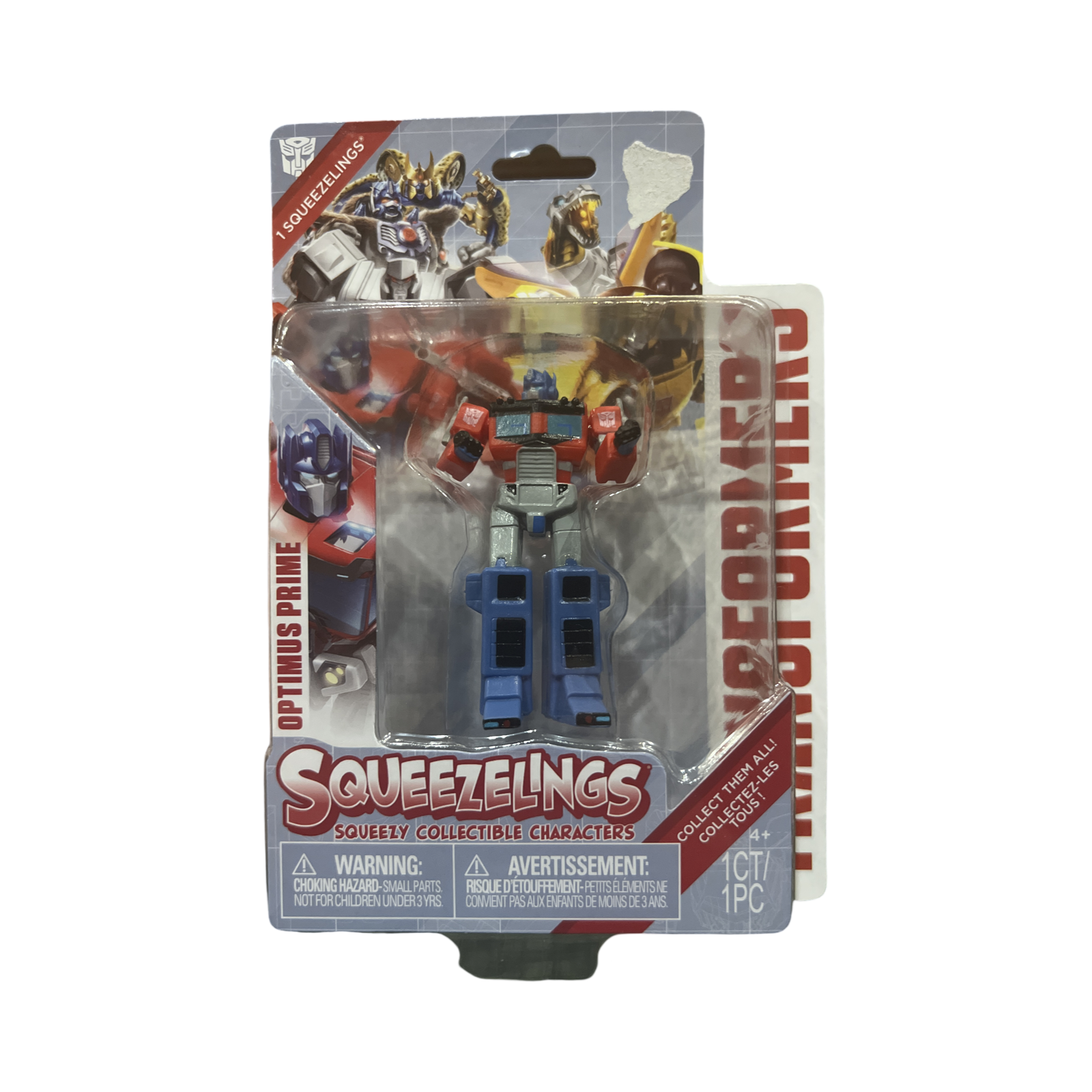 Transformers Squeezelings Squeezy Collectible Characters Figure 4" Optimus Prime