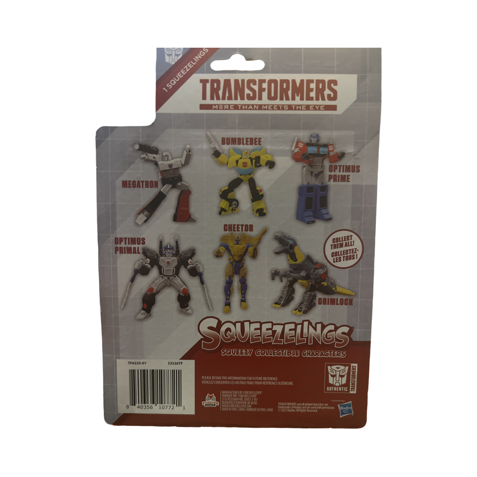 Transformers Squeezelings Squeezy Collectible Characters Figure 4" Optimus Prime