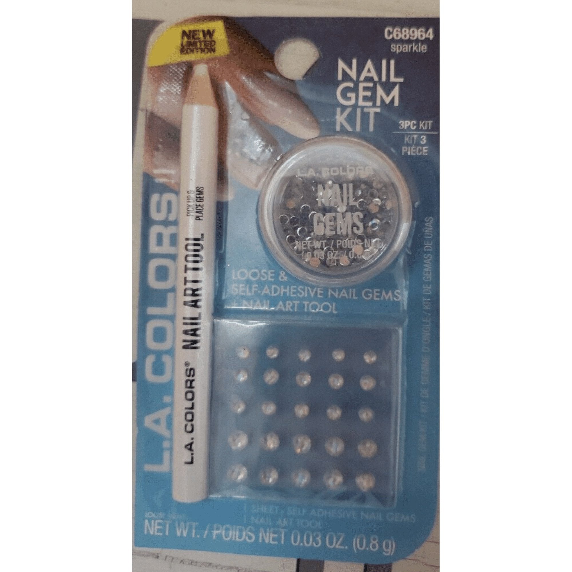 LA.Color C68964 Nail Gem 3 pc KitÂ Flare