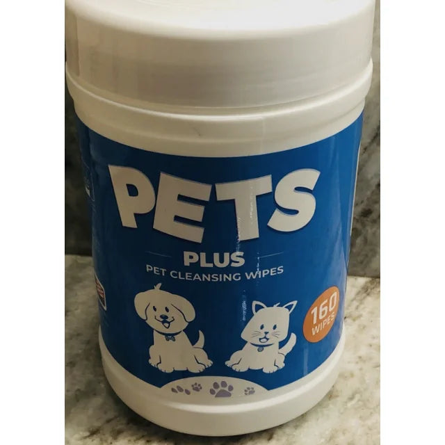 New-Pets Plus Pet Cleaning Wipes. 160 Gently Wipes.