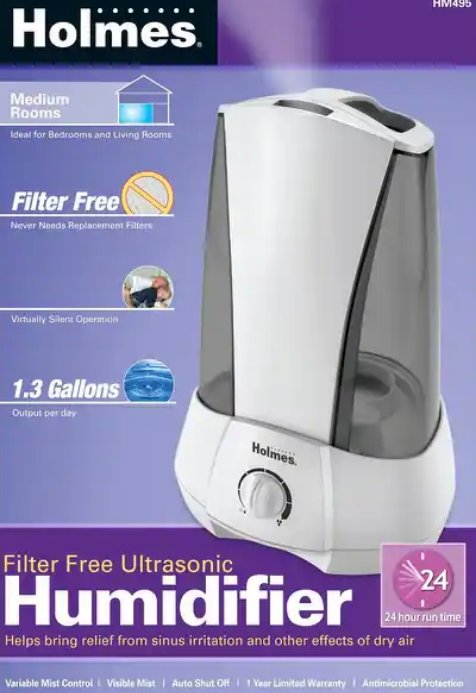 Holmes filter free ultrasonic humidifier( Open Box )