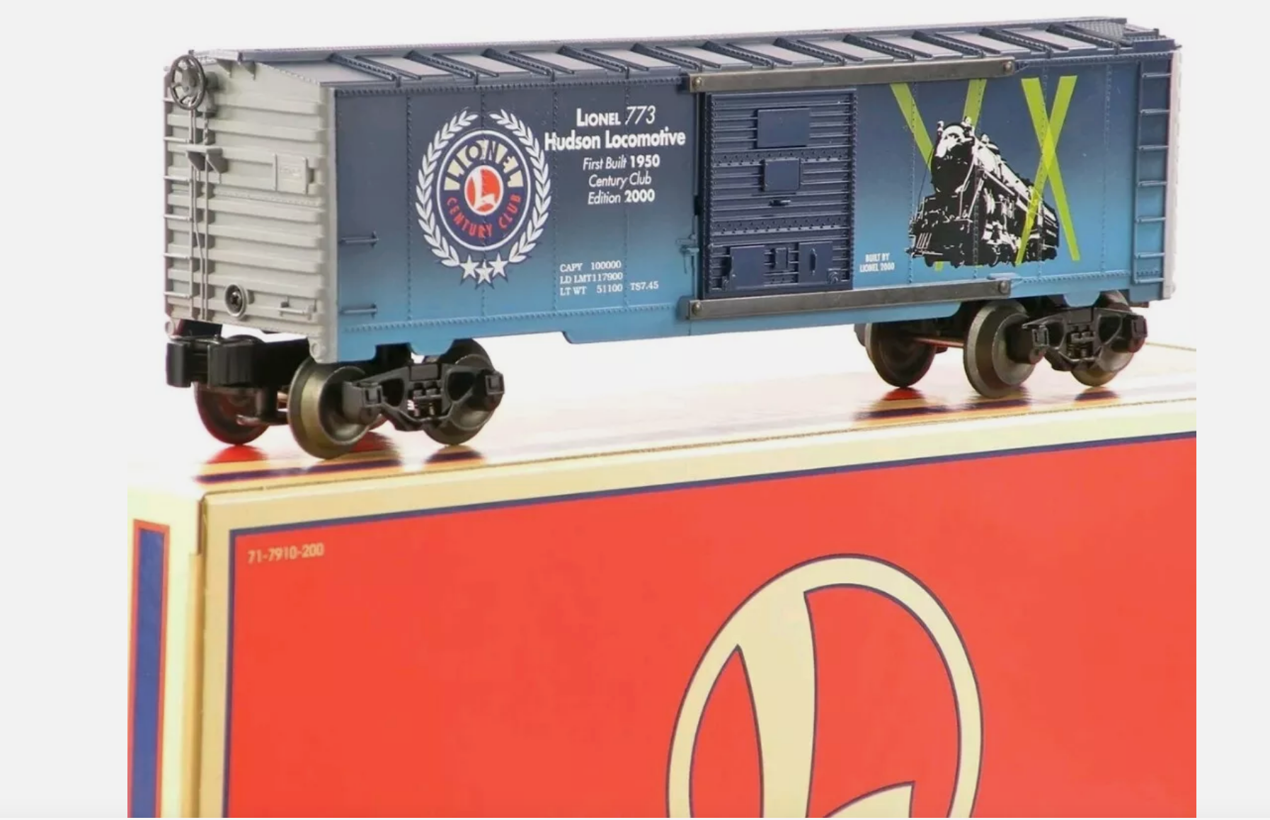 Lionel 6-39201 Century Club #773 Hudson Locomotive Boxcar 2000