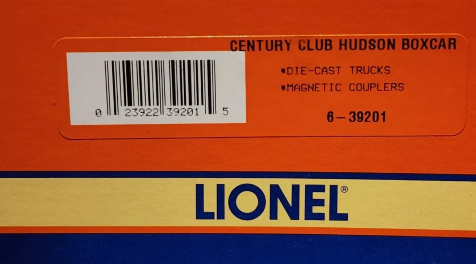 Lionel 6-39201 Century Club #773 Hudson Locomotive Boxcar 2000