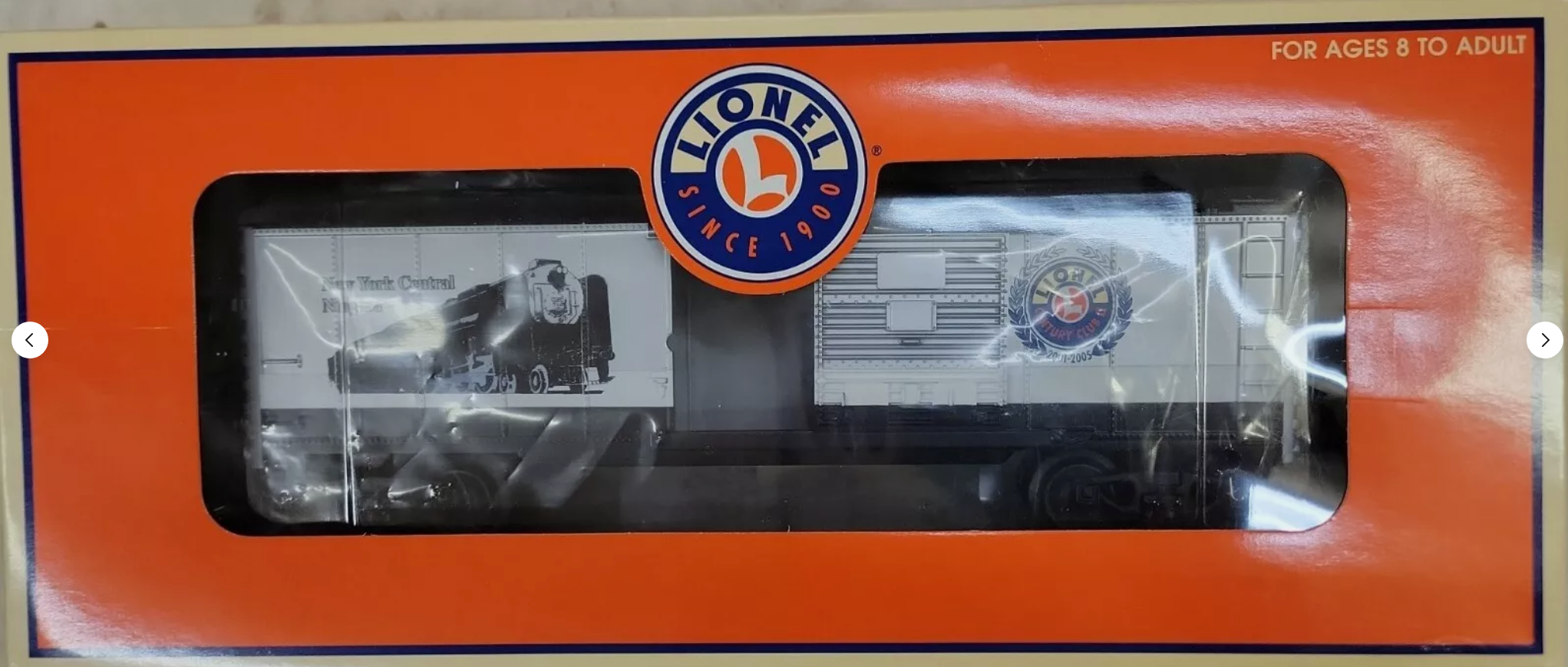 Lionel, O Gauge, 3-Rail, #6-39215 NYC Niagara, BC Century Club Box Car, NIB