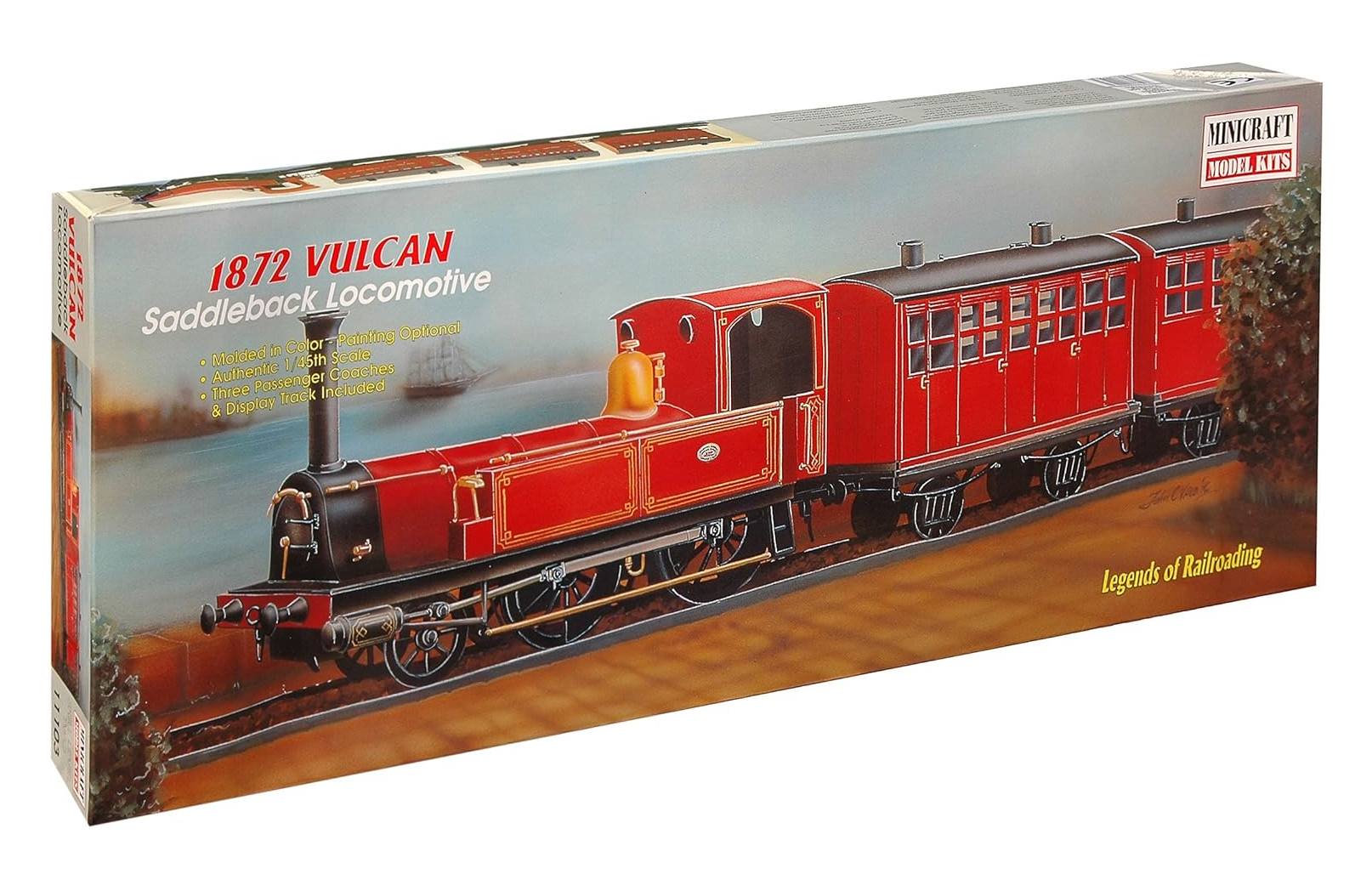 Minicraft Models 1872 Vulcan Train 1/45 Scale