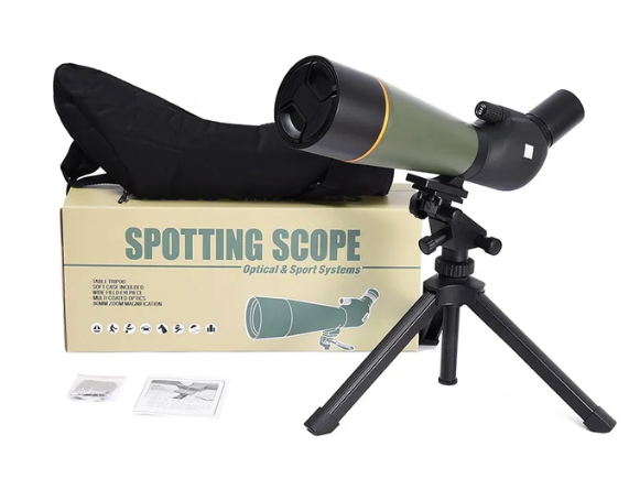 Super 20-60x80 Spotting Scope with Tripod HD 80mm Large Objective Optical Outdoor Camping Bird-watching Zoom Monocular Telescope