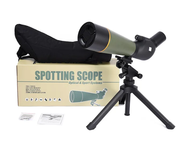 Super 20-60x80 Spotting Scope with Tripod HD 80mm Large Objective Optical Outdoor Camping Bird-watching Zoom Monocular Telescope