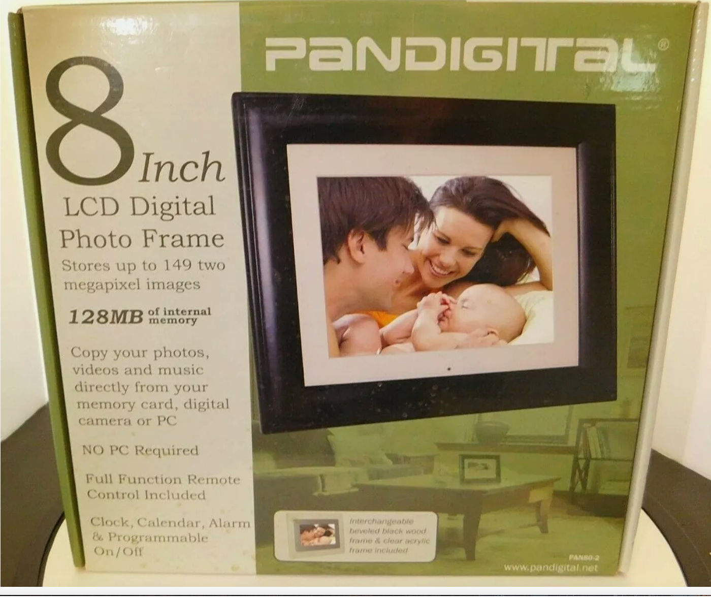 PANDIGITAL Photo Digital Photo Frame 8 inch 128 MB Memory Tru-Photo Frame