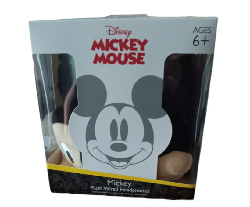 Disney Mickey Mouse Plush Wired Headphones