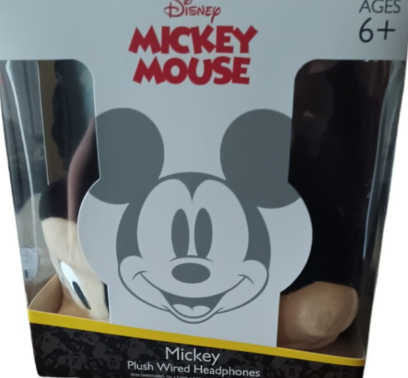 Disney Mickey Mouse Plush Wired Headphones