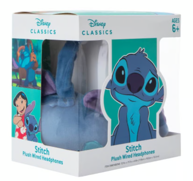 Disney Classics Stitch Plush Wired Headphones