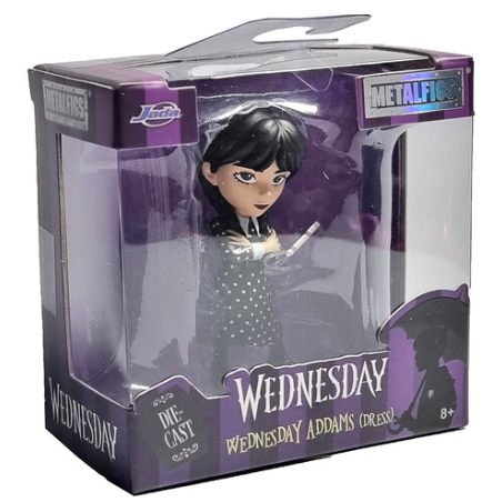 Jada Toys Metals 85211 Wednesday Wednesday Addams (Dress) 2.5" Die-Cast Collectible Figure