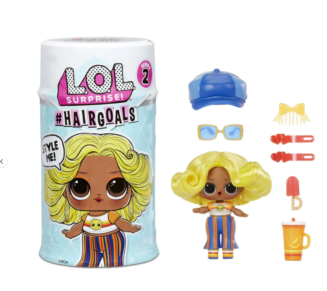 LOL Surprise Hairgoals Series 2 Doll With Real Hair and 15 Surprises, Accessories, Great Gift for Kids Ages 4 5 6+