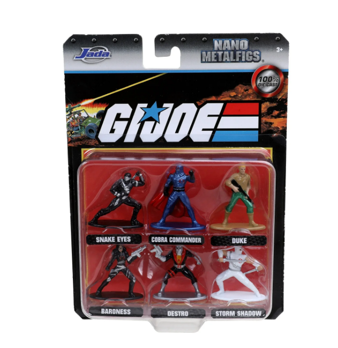 Jada Toys G.I. Joe 1.65" Die-cast Metal Collectible Figures 6-Pack, Toys for Kids and Adults