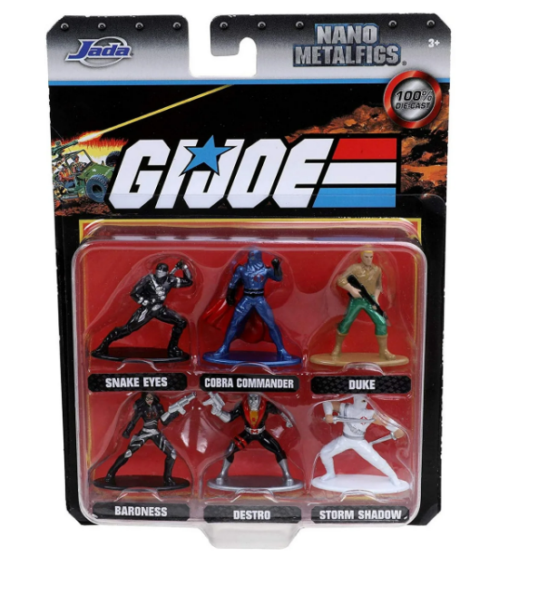 Jada Toys G.I. Joe 1.65" Die-cast Metal Collectible Figures 6-Pack, Toys for Kids and Adults