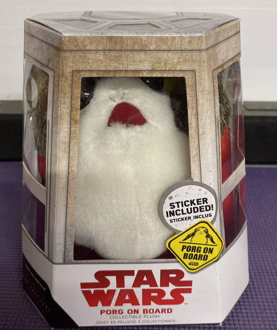 Star Wars PORG On Board Plush With Suction Cup Sticker