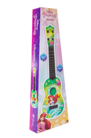 First Act Disney Princess Ukulele (Tunable - Small Kids Guitar with Four Strings)