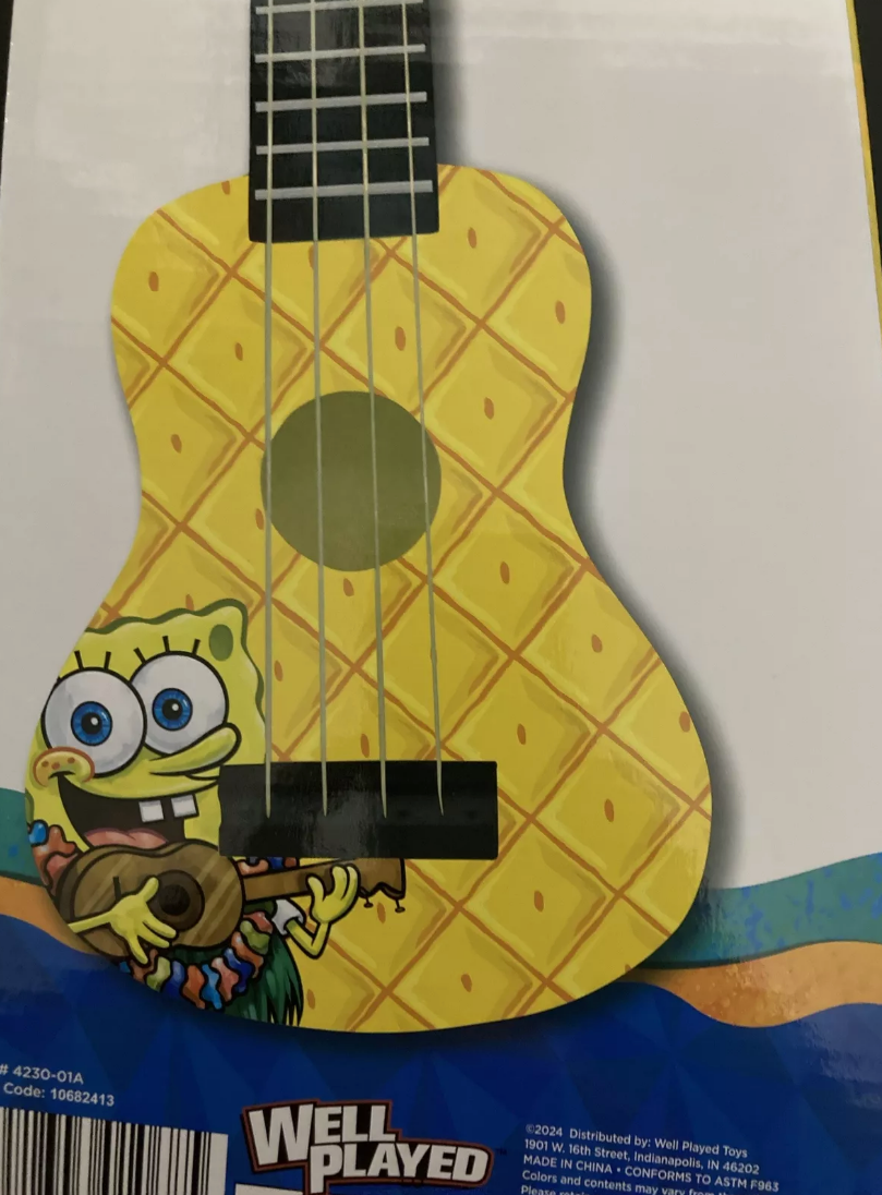 Nickelodeon SpongeBob SquarePants Ukulele- New In Box