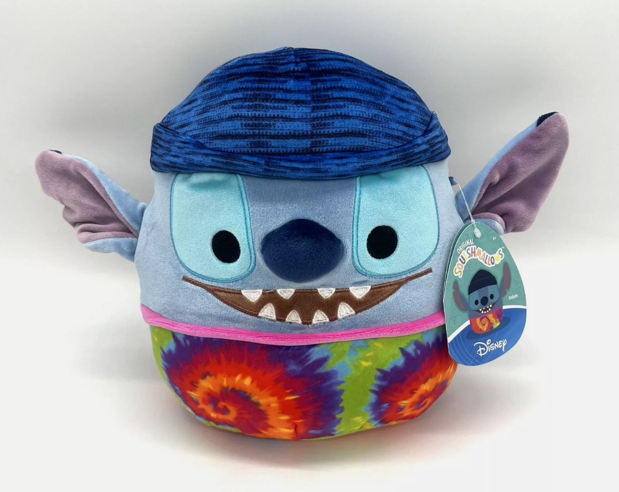 Squishmallow Kellytoy Plush Disney 6.5" Stitch with Beanie Fall 2024