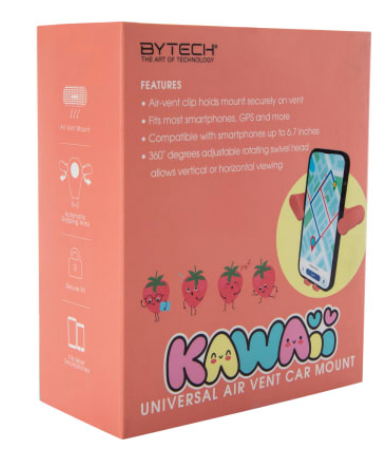 ByTech® Kawaii Universal Air Vent Car Mount Red